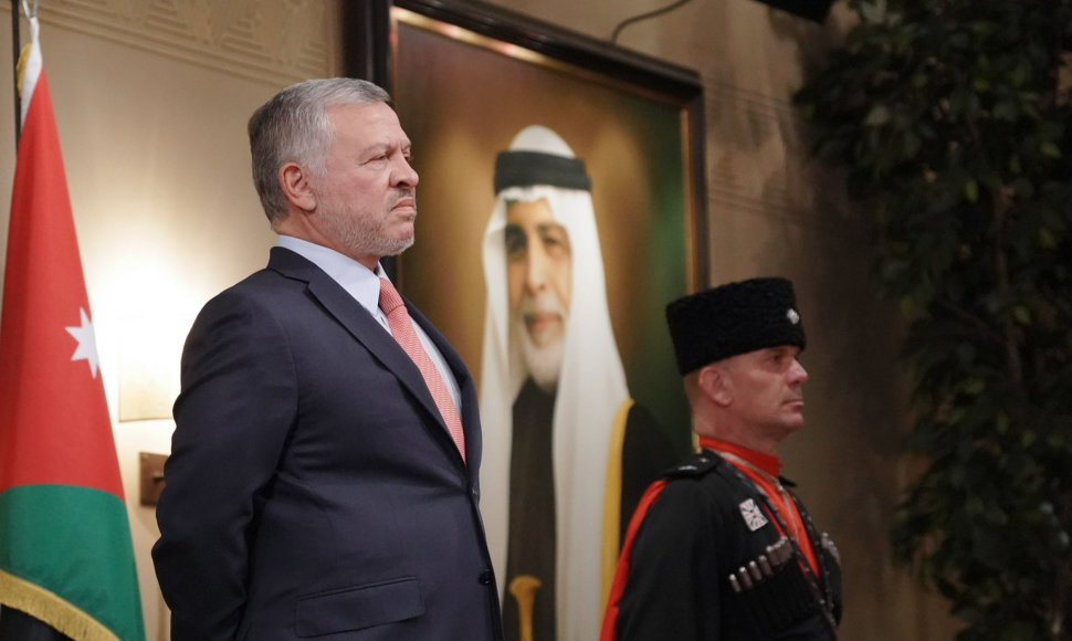 Jordanijos karalius Abdullah II (kairėje)