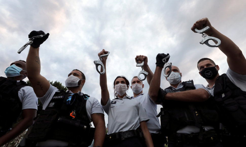 Prancūzijos policininkų protestas