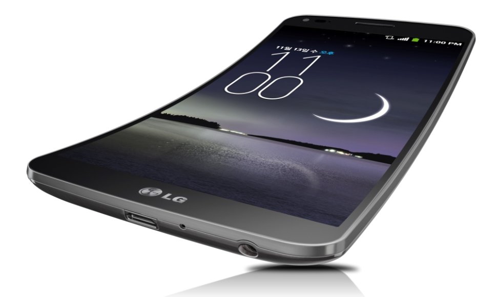 „LG“ telefonas lenktu ekranu „G Flex“