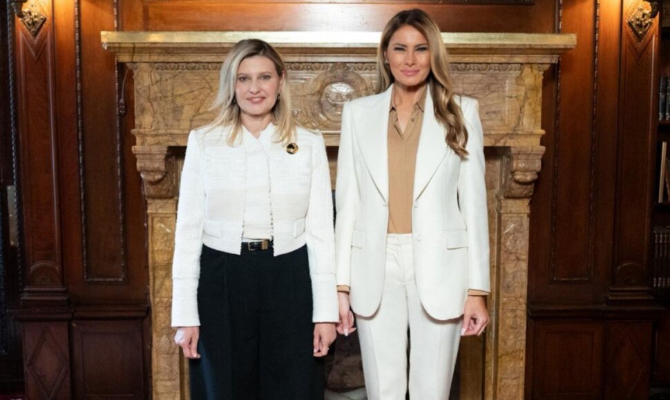 Olena Zelenska ir Melania Trump