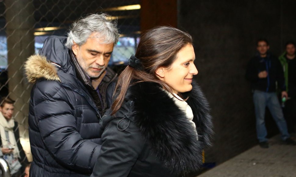 Andrea Bocelli su žmona Veronica Kaune