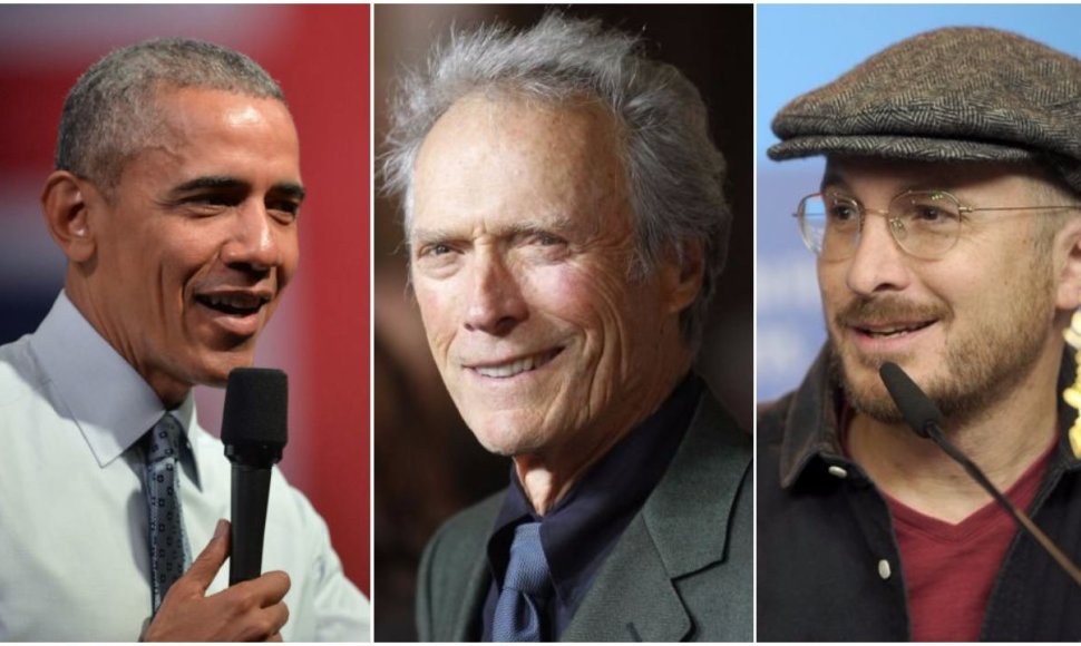 B.Obama,  C.Eastwoodas, D.Aronofsky / fotomontažas