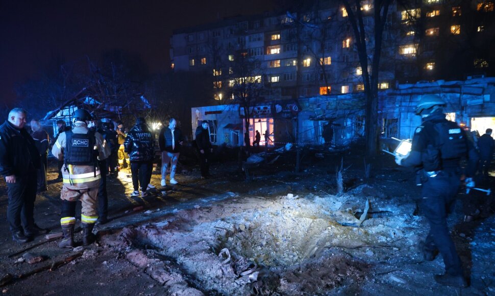 Rusijos smūgio Zaporižioje padariniai / / AP