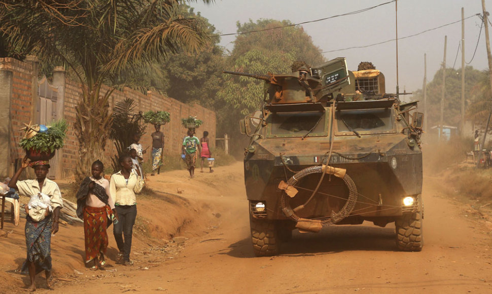 Prancūzų kariai Centrinėje Afrikos Respublikoje