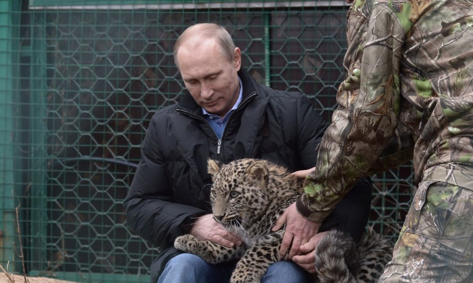 Vladimiras Putinas su leopardu