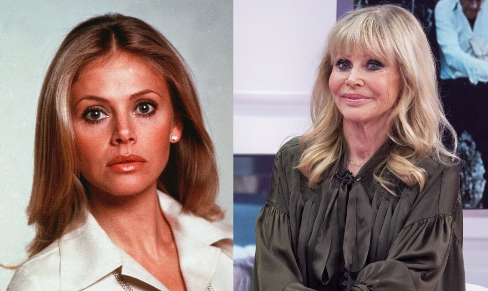 Britt Ekland 1974 m. ir dabar