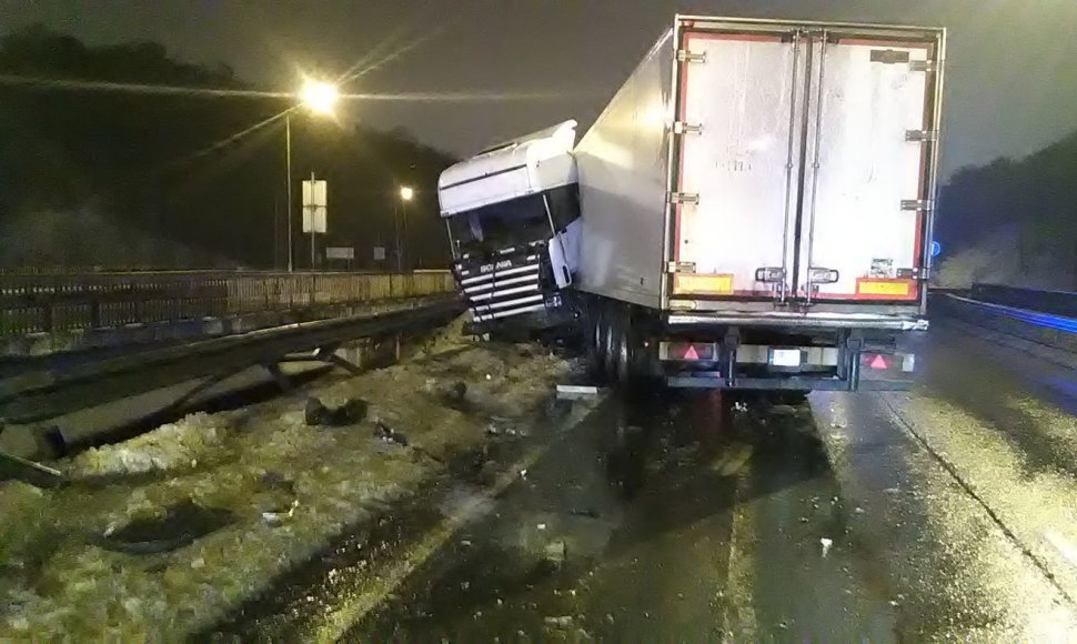 Vilkiko avarija Kaune, A1 kelyje