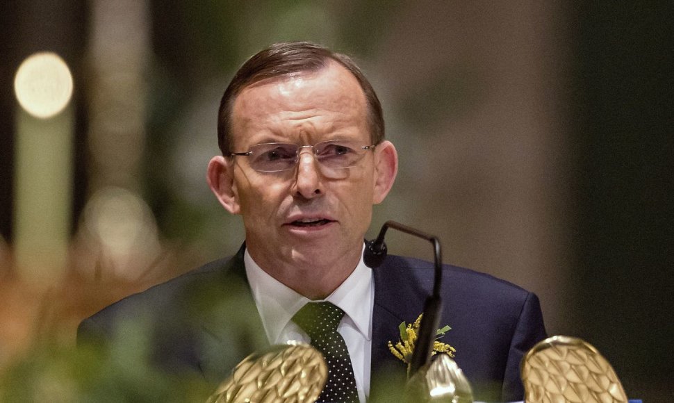 Australijos ministras pirmininkas Tony Abbottas