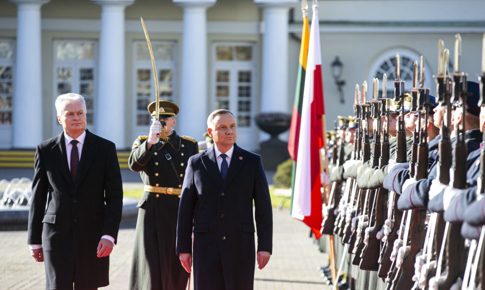 Prezidentas Gitanas Nausėda susitinka su Lenkijos prezidentu Andrzejumi Duda