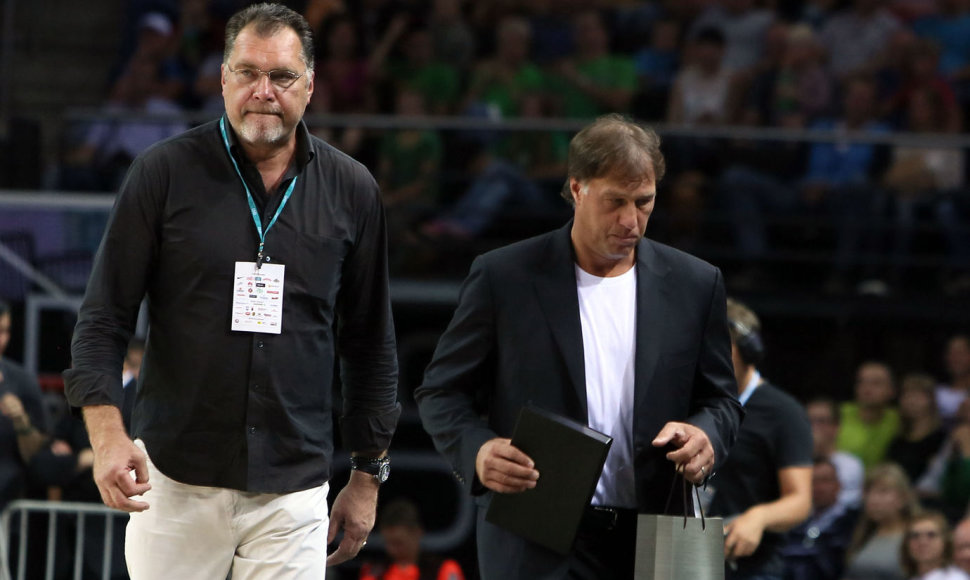 Arvydas Sabonis ir Šarūnas Marčiulionis