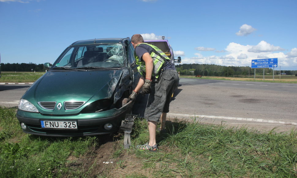 Avarija Panevėžio rajone