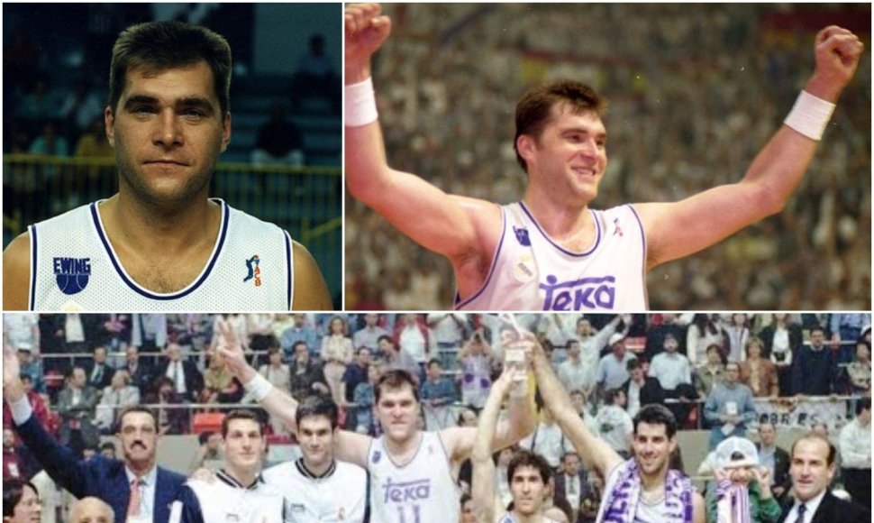 Arvydas Sabonis 1995 metais su Madrido „Real“ triumfavo Eurolygoje.