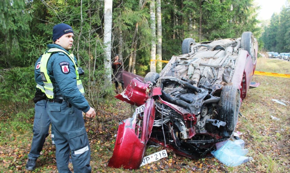 Avarijos vietoje Panevėžio rajone