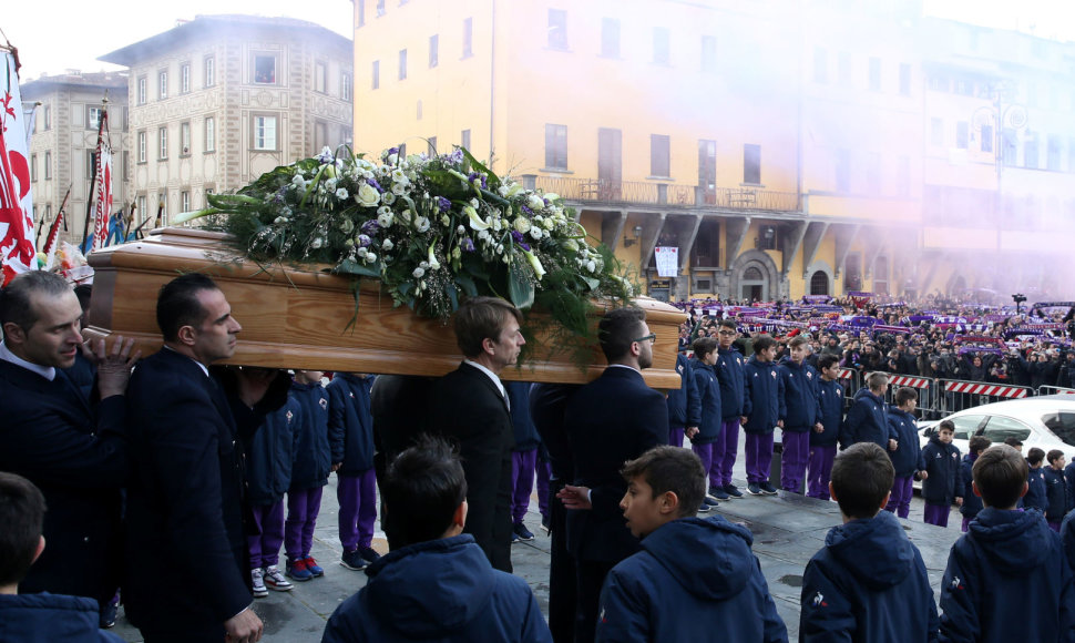 Davide Astori laidotuvių akimirkos