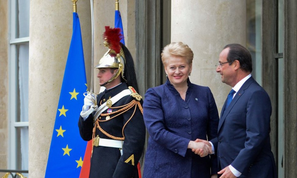 Dalia Grybauskaitė ir François Hollande