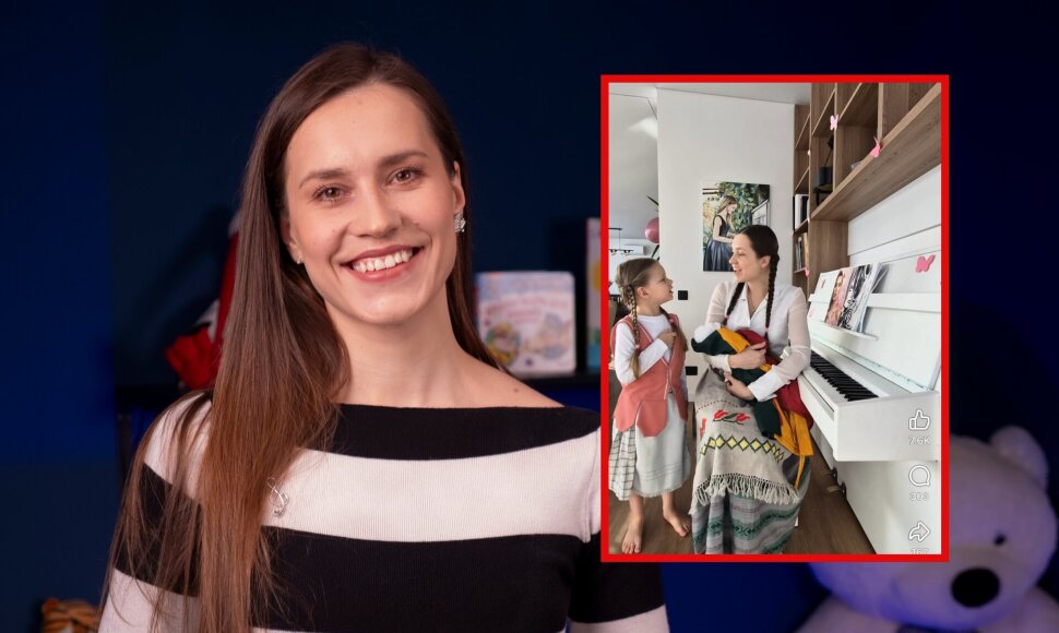 Ieva Dūdaitė su dukromis