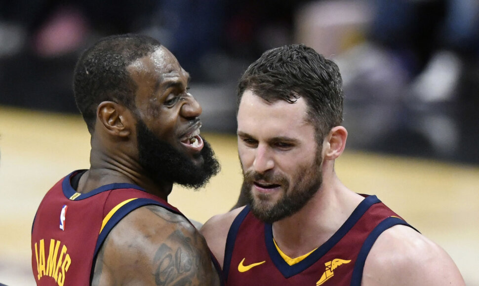 LeBronas Jamesas ir Kevinas Love'as