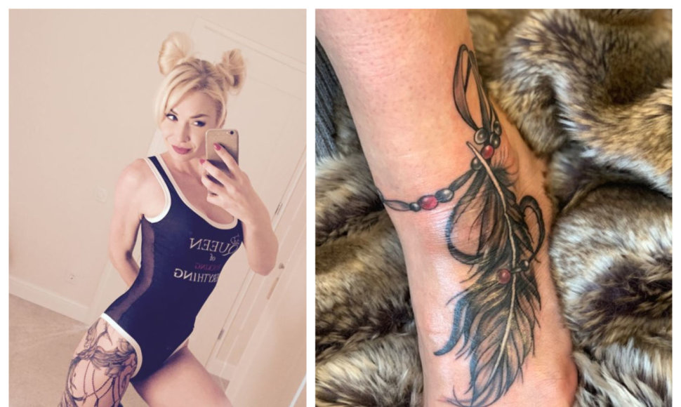 Natalija Bunkė ir jos naujausia tatuiruotė