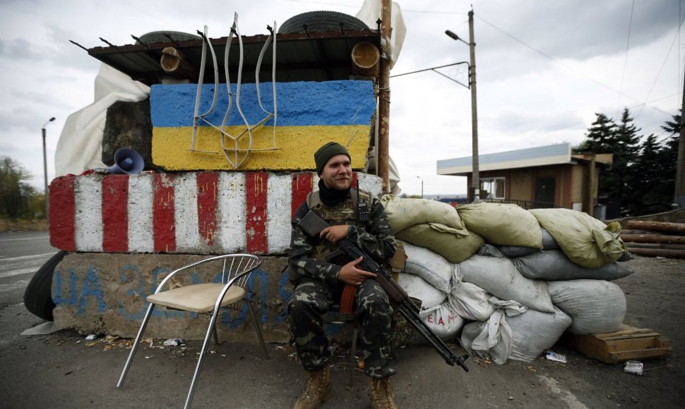 Ukrainos karys Delbacevo mieste
