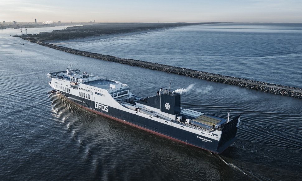 DFDS keltas plaukia į Klaipėdos uostą