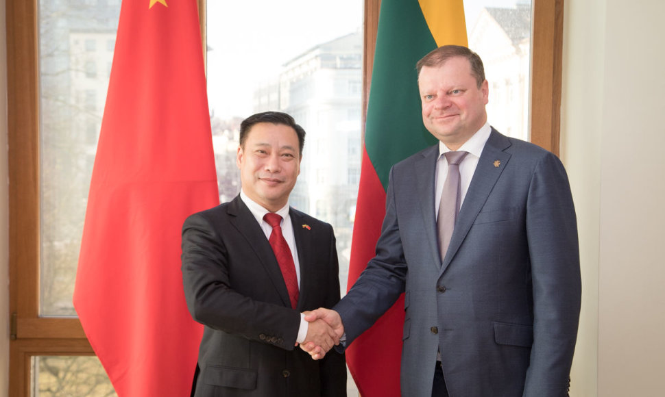 Premjeras S. Skvernelis susitiko su Kinijos ambasadoriumi