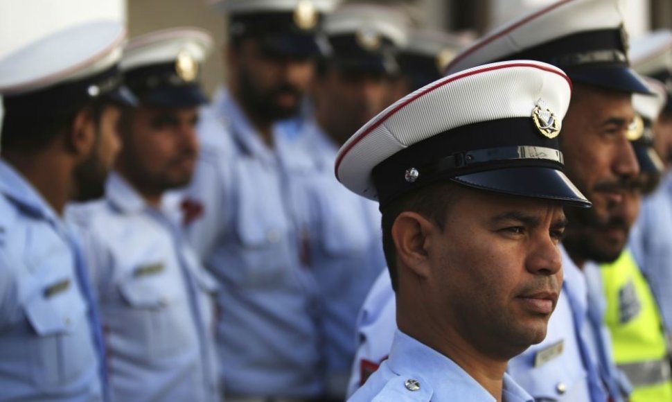 Policijos pareigūnai Bahreine