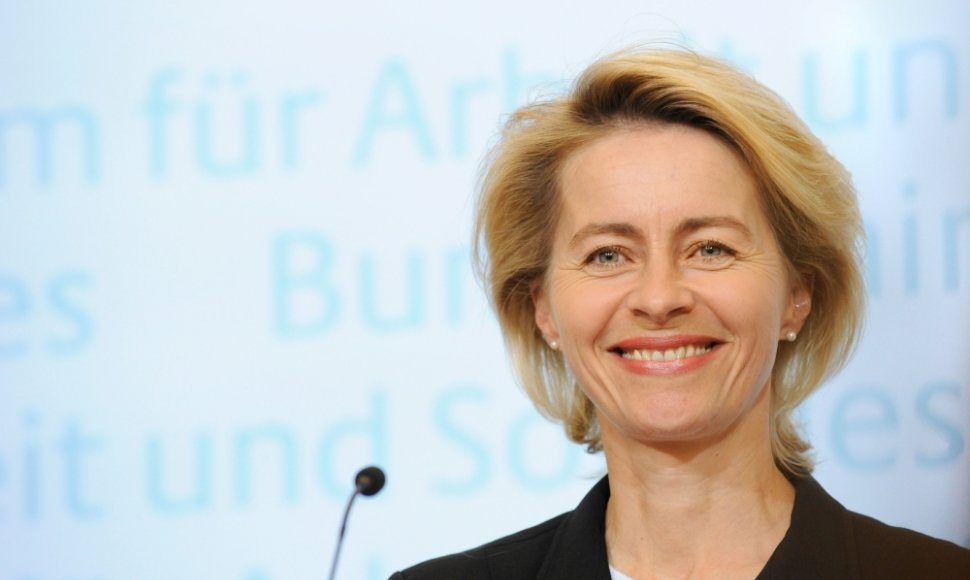 Vokietijos gynybos ministrė Ursula van der Leyen