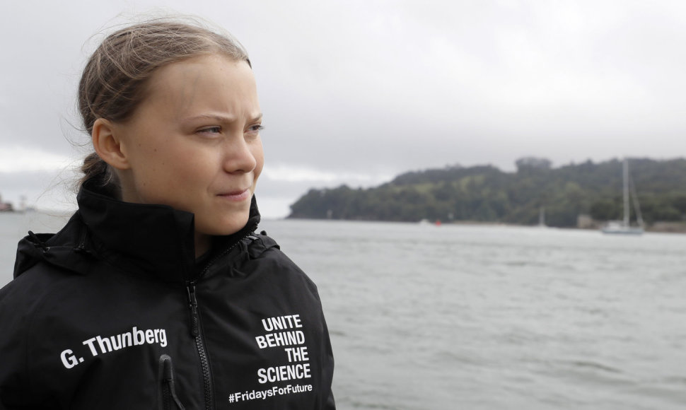 Greta Thunberg jachtoje