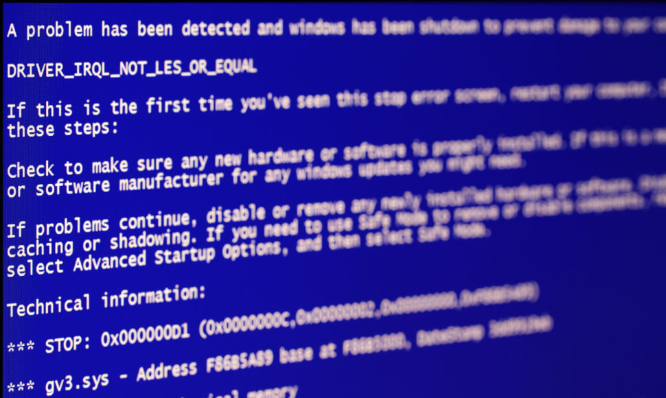 „Windows“ operacinių sistemų „mėlynasis mirties ekranas“