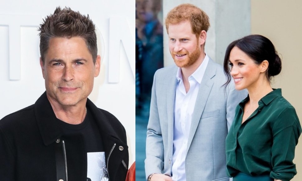 Robas Lowe'as, princas Harry ir Meghan Markle