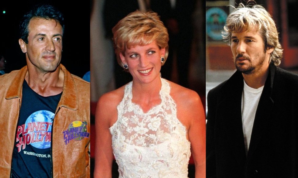 Sylvesteris Stallone, princesė Diana, Richardas Gere'as