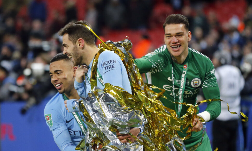 „Manchester City“ triumfas Anglijos lygos taurės turnyre