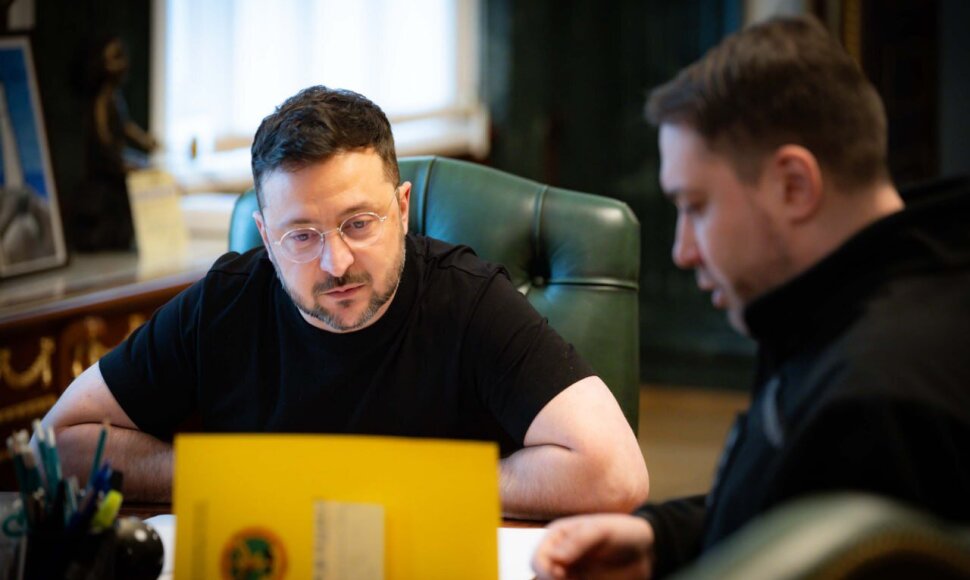 Volodymyras Zelenskis ir Kyrylo Budanovas