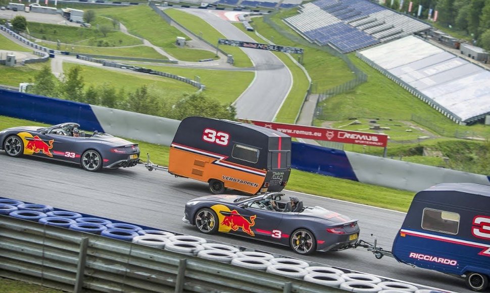 a-caravan-race-with-an-f1-twist-daniel-ricciardo-and-max-verstappen-take-it-to-the-red-bull-ring