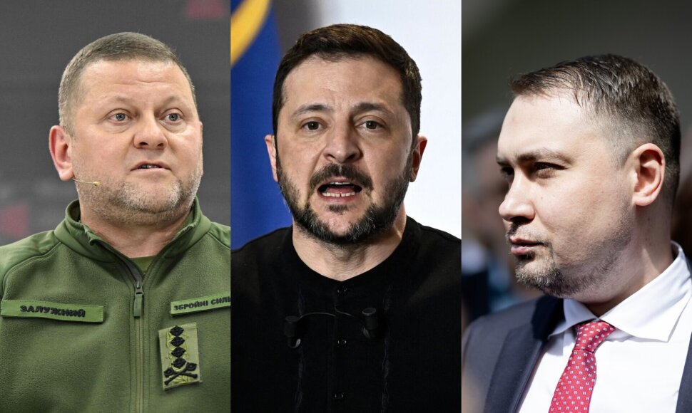 Valerijus Zalužnas, Volodymyras Zelenskis, Kyryla Budanovas
