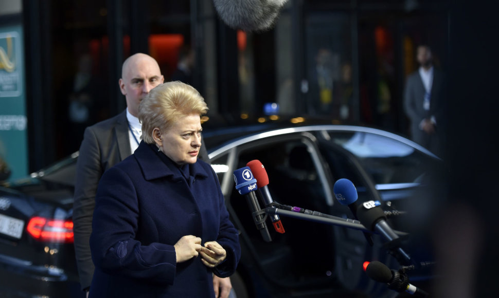 Dalia Grybauskaitė lankosi ES vadovų susitikime Švedijoje