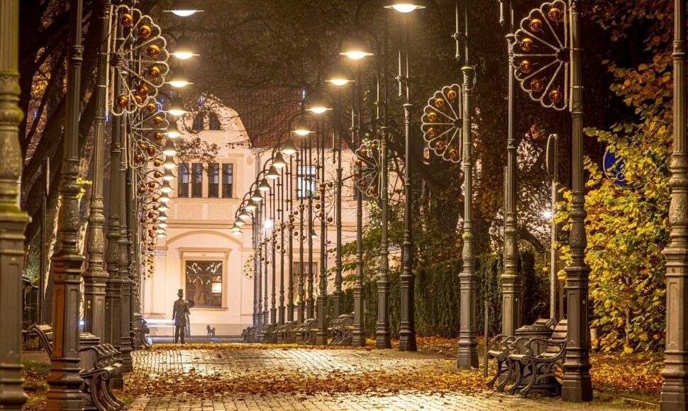 Kalėdoms pasipuo&scaron;usi Palanga