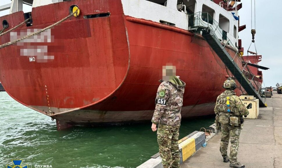 Odesoje sulaikytas Rusijos &scaron;e&scaron;ėlinio laivyno laivas