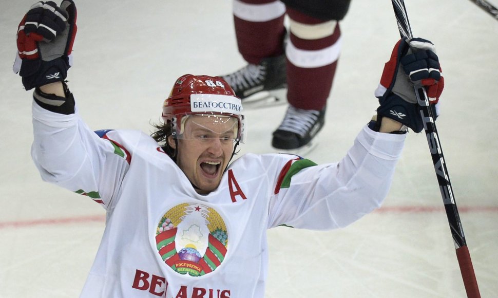 Baltarusijos ledo ritulio rinktinės žaidėjas Michailas Grabovskis