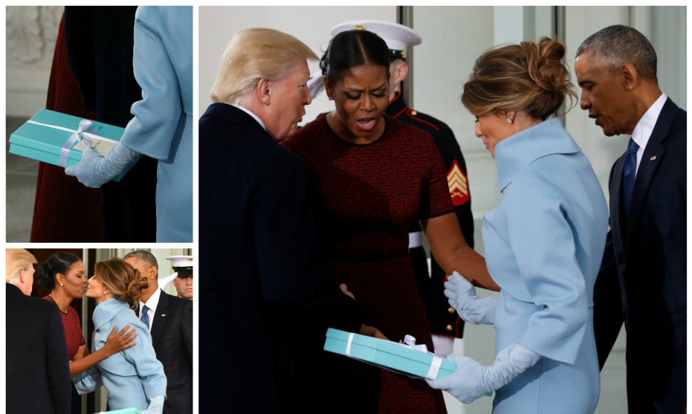 Melanios Trump dovana sutrikdė Michelle Obamą