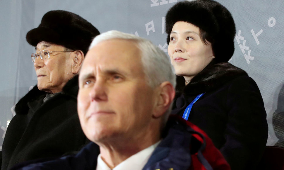 JAV viceprezidentas Mike'as Pence'as Pietų Korėjoje