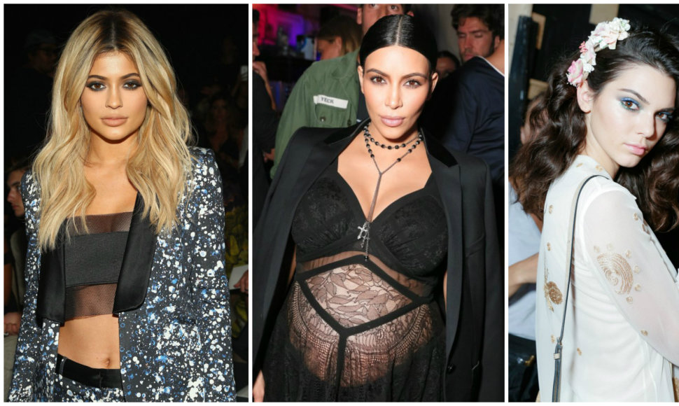 Kylie Jenner, Kim Kardashian ir Kendall Jenner