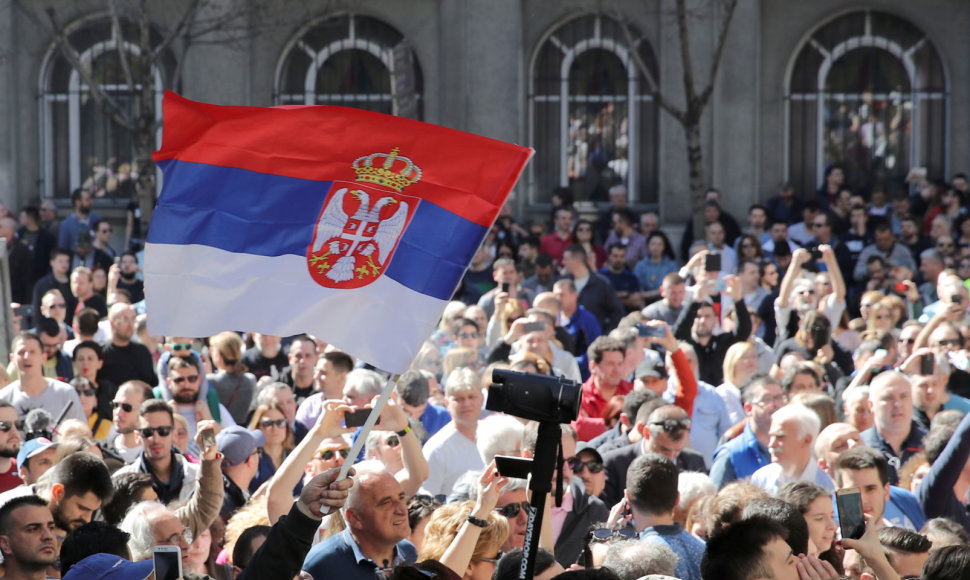 Protestas Serbijoje