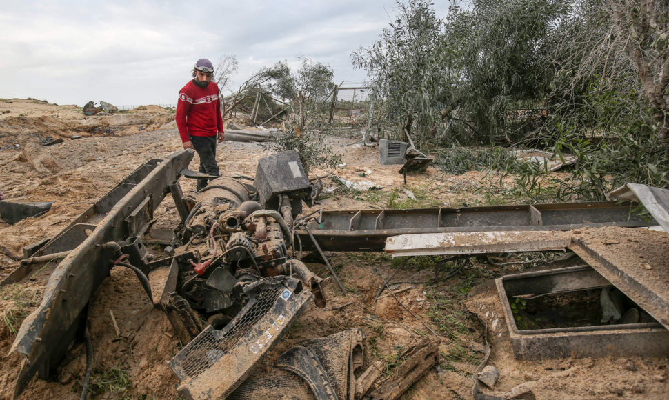 Izraelio oro smūgių Gazos Ruože padariniai