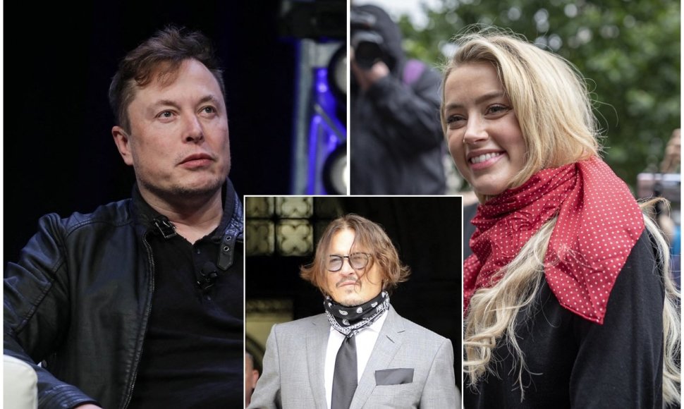 Elonas Muskas, Johnny Deppas, Amber Heard