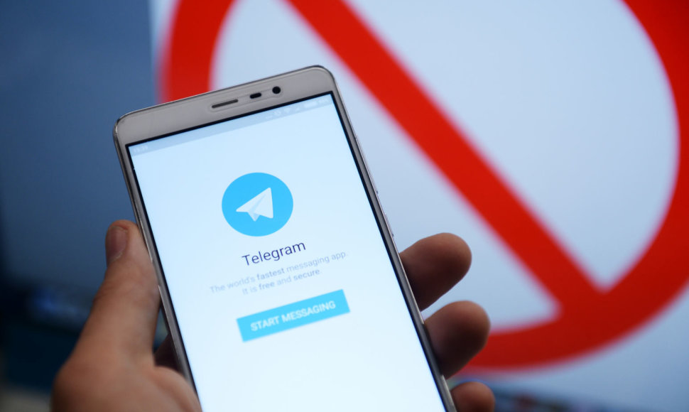 Programėlės „Telegram“ blokavimas