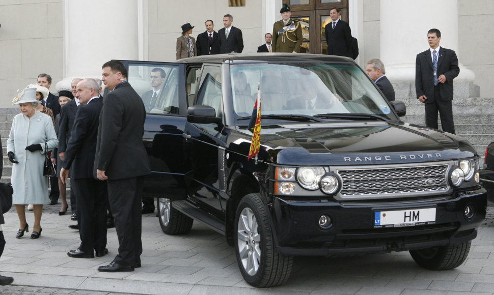 Karalienę Elžbietą II Lietuvoje vežiojęs „Range Rover“