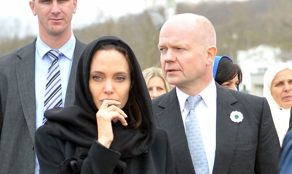 Angelina Jolie ir Williamas Hague