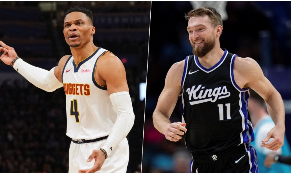 Russellas Westbrookas ir Domantas Sabonis