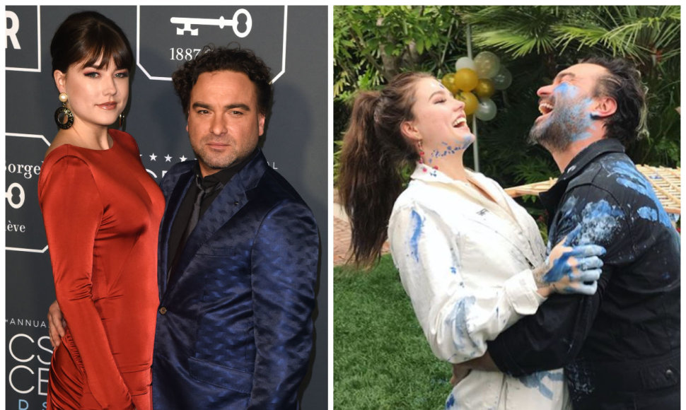 Johnny Galecki ir Alaina Meyer